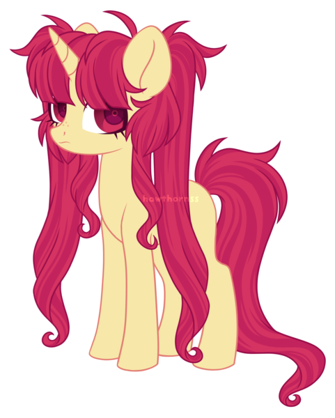 Size: 2271x2832 | Tagged: safe, artist:hawthornss, derpibooru import, oc, oc:amai yume, unofficial characters only, pony, unicorn, freckles, long hair, long mane, looking at you, pigtails, simple background, transparent background, twintails, watermark