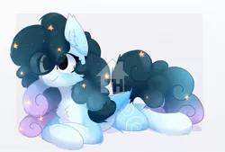 Size: 1305x882 | Tagged: safe, artist:little-sketches, deleted from derpibooru, derpibooru import, part of a set, oc, oc:stellar constellation, unofficial characters only, pegasus, pony, chest fluff, commission, ear fluff, ethereal mane, eye clipping through hair, female, mare, prone, simple background, solo, starry mane, toyhouse, toyhouse watermark, two toned wings, watermark, white background, wings, ych result