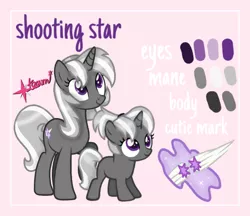 Size: 694x600 | Tagged: safe, artist:pony spark team, derpibooru import, oc, oc:shooting star, pony, unicorn, cutie mark, female, filly, standing