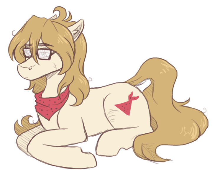 Size: 1700x1400 | Tagged: safe, artist:kikirdcz, derpibooru import, oc, oc:cocodrillo, pony, glasses, prone, simple background, solo, transparent background