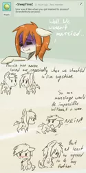 Size: 500x1000 | Tagged: safe, artist:askponybrandenburg, derpibooru import, ponified, pegasus, pony, ask, blushing, brandenburg, chibi, comic, dialogue, female, hetalia, jewelry, lineart, male, mare, necklace, prussia, sad, shipping denied, stallion