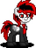 Size: 123x162 | Tagged: safe, derpibooru import, oc, oc:spectrum feather, unofficial characters only, pegasus, pony, pony town, animated, clothes, costume, halloween, halloween costume, holiday, male, pegasus oc, pixel art, simple background, solo, sprite, transparent background, wings