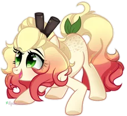 Size: 1280x1167 | Tagged: safe, artist:2pandita, derpibooru import, oc, oc:buttercup, earth pony, pony, female, mare, simple background, solo, transparent background