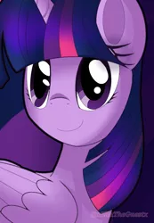 Size: 960x1384 | Tagged: safe, artist:tatianabeyzer, derpibooru import, twilight sparkle, twilight sparkle (alicorn), alicorn, pony, bust, portrait, solo