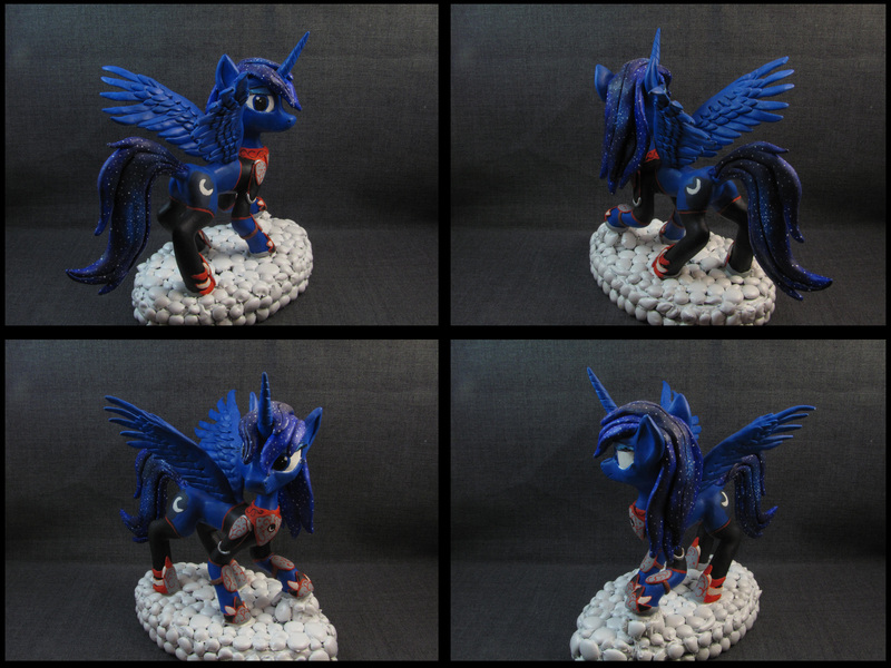 Size: 4000x3000 | Tagged: safe, artist:bomzzzik, derpibooru import, princess luna, alicorn, pony, craft, female, figure, figurine, mare, solo