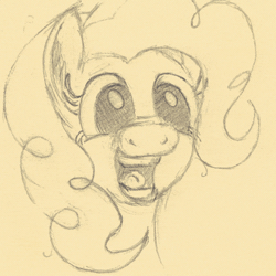 Size: 500x500 | Tagged: safe, artist:hotkinkajou, derpibooru import, edit, pinkie pie, earth pony, pony, animated, faic, fashion reaction, female, frame by frame, gif, gif party, glorious success, happy, headbob, meme, monochrome, open mouth, pencil drawing, traditional art
