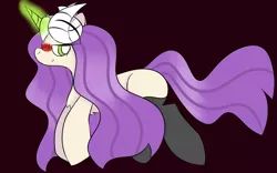 Size: 1440x900 | Tagged: safe, artist:souldew, derpibooru import, oc, oc:ebony bloodrose, unofficial characters only, unicorn, buck legacy, blushing, clothes, magic, skull, socks