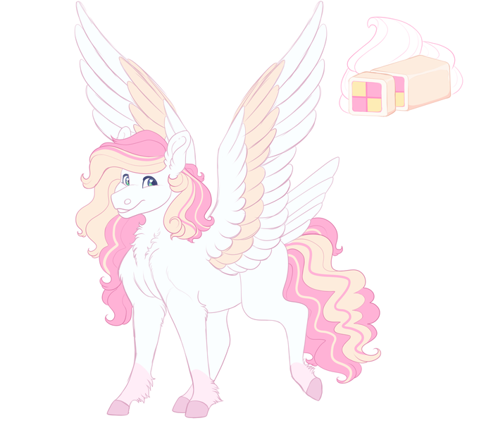 Size: 2300x2000 | Tagged: safe, artist:uunicornicc, derpibooru import, oc, pegasus, pony, female, magical lesbian spawn, mare, offspring, parent:fluttershy, parent:high winds, simple background, solo, tail feathers, two toned wings, white background, wings