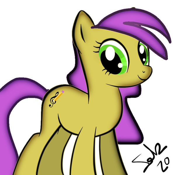 Size: 768x768 | Tagged: safe, artist:felzin, derpibooru import, oc, oc:felzin, earth pony, looking at you, smiling, yellow pony