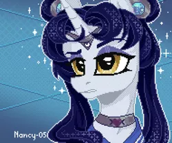 Size: 1900x1570 | Tagged: safe, artist:nancy-05, derpibooru import, moonlight raven, unicorn, pixel art, sailor moon, sailor moon redraw meme, serena tsukino