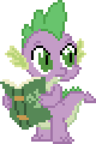 Size: 320x480 | Tagged: artist:nopony, atg 2020, book, bridle gossip, derpibooru import, dragon, male, newbie artist training grounds, pixel art, safe, simple background, solo, spike, transparent background