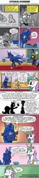 Size: 1200x5405 | Tagged: safe, artist:pony-berserker, derpibooru import, princess celestia, princess luna, oc, oc:shadowed ember, oc:silver sickle, alicorn, unicorn, moonstuck, angry, cartographer's cap, comic, female, filly, hat, night guard, reaction to own portrayal, rick and morty, royal guard, royal sisters, shrunken pupils, style emulation, wait what, woona, younger