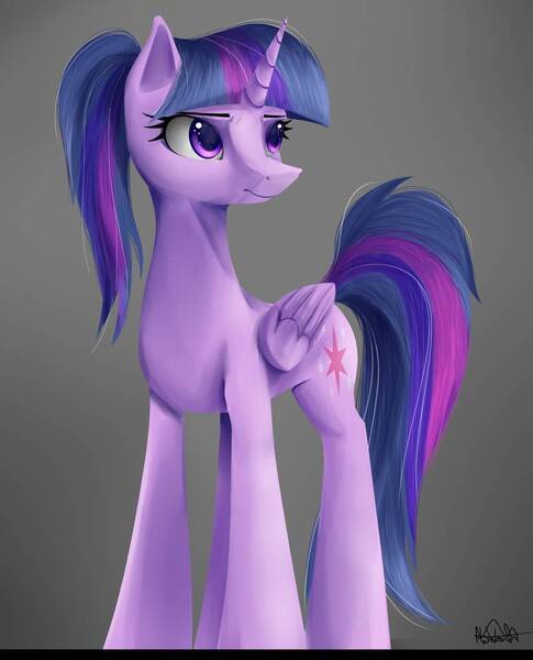 Size: 804x994 | Tagged: safe, artist:nixworld, derpibooru import, twilight sparkle, twilight sparkle (alicorn), alicorn, pony, confused, cute, cutie mark, female, folded wings, hooves, horn, mare, purple eyes, purple hair, simple background, solo, standing, wings