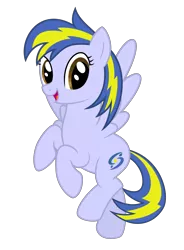 Size: 7300x9900 | Tagged: safe, artist:byteslice, derpibooru import, oc, oc:huracata, pegasus, pony, .svg available, female, flying, happy, looking at you, mare, open mouth, simple background, smiling, solo, spread wings, svg, transparent background, vector, wings