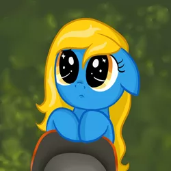 Size: 1280x1280 | Tagged: safe, artist:askgooglepony, derpibooru import, oc, oc:internet explorer, pony, ask internet explorer, browser ponies, hat, internet explorer, puppy dog eyes, puss in boots, shrek 2, solo