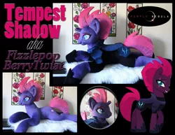 Size: 1280x990 | Tagged: safe, artist:purplenebulastudios, derpibooru import, tempest shadow, pony, irl, photo, plushie, solo