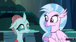 Size: 888x499 | Tagged: changedling, changeling, cute, derpibooru import, diaocelles, edit, edited screencap, female, hippogriff, lesbian, ocellus, ocellustream, safe, screencap, shipping, silverstream, uprooted