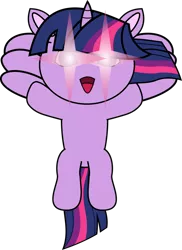 Size: 1280x1754 | Tagged: safe, artist:mega-poneo, derpibooru import, twilight sparkle, twilight sparkle (alicorn), alicorn, pony, bipedal, cute, female, flying, glowing eyes, jewelpet, magic, mare, mega poneo strikes again, open mouth, sanrio, sega, simple background, solo, style emulation, transparent background, twiabetes