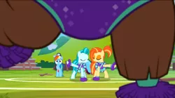 Size: 1136x640 | Tagged: 2 4 6 greaaat, cheerleader, cheerleader outfit, cheerleader yona, clothes, derpibooru import, legs, lighthoof, rainbow dash, safe, screencap, season 9, shimmy shake, spoiler:s09, yona