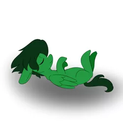 Size: 1000x1000 | Tagged: safe, artist:kaggy009, derpibooru import, oc, pegasus, pony, ask peppermint pattie, colt, male, sleeping, solo