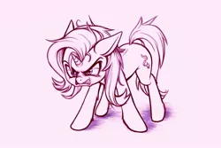 Size: 1280x854 | Tagged: safe, artist:zetamad, derpibooru import, starlight glimmer, pony, unicorn, 200% mad, atg 2020, female, mare, meme, messy mane, monochrome, newbie artist training grounds, rage, ragelight glimmer, solo