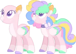 Size: 1280x908 | Tagged: safe, artist:luqella, derpibooru import, oc, oc:rainbow sprinkle, pegasus, pony, bald, colored wings, female, mare, multicolored wings, simple background, solo, transparent background, wings