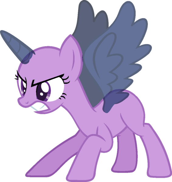 Size: 974x1032 | Tagged: safe, artist:pegasski, derpibooru import, oc, unofficial characters only, alicorn, pony, the cutie re-mark, alicorn oc, angry, bald, base, eyelashes, eyes closed, gritted teeth, horn, simple background, solo, transparent background, wings