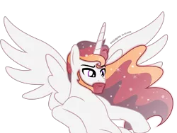 Size: 3024x2268 | Tagged: safe, artist:stellardusk, derpibooru import, princess celestia, alicorn, pony, beard, cropped, facial hair, invisible seat, male, prince solaris, rule 63, simple background, solo, spread wings, stallion, transparent background, wings
