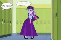 Size: 1280x841 | Tagged: safe, artist:starman1999, derpibooru import, twilight sparkle, twilight sparkle (alicorn), alicorn, equestria girls, clothes, long skirt, off screen character, skirt, solo