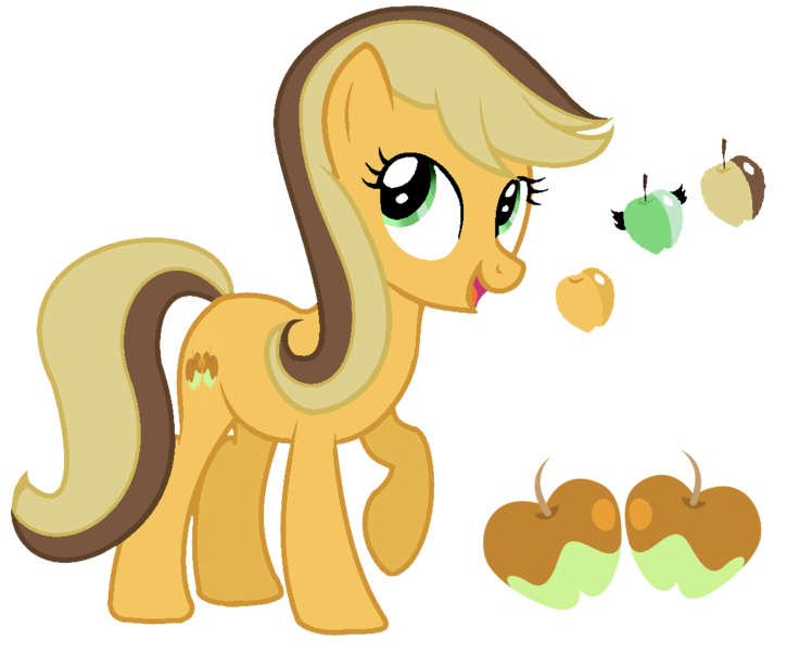 Size: 1068x884 | Tagged: safe, artist:starsparkle-yt, derpibooru import, oc, oc:caramel apple, unofficial characters only, earth pony, pony, earth pony oc, offspring, parent:applejack, parent:caramel, parents:carajack, simple background, solo, transparent background