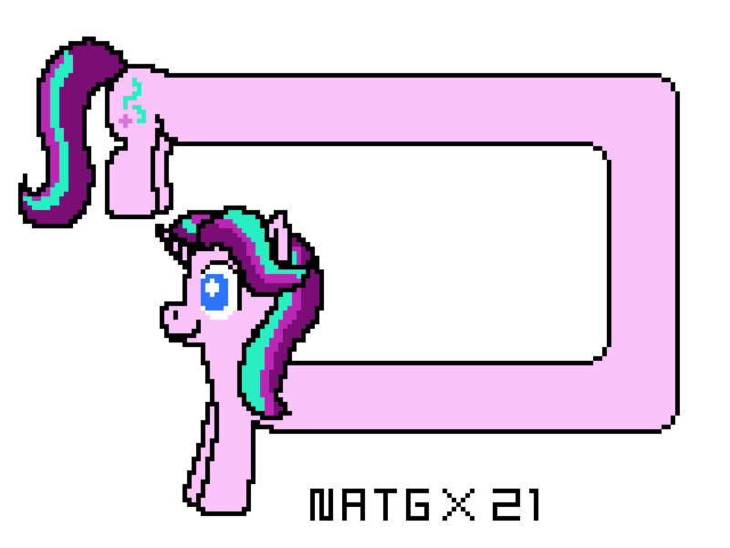 Size: 1280x960 | Tagged: safe, artist:sazerlite, derpibooru import, starlight glimmer, pony, unicorn, long glimmer, long pony, newbie artist training grounds, pixel art, smiling, solo