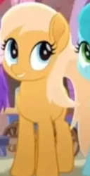 Size: 138x269 | Tagged: safe, derpibooru import, screencap, unnamed character, unnamed pony, earth pony, pony, rainbow roadtrip, background pony, cropped, offscreen character, solo focus