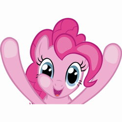 Size: 1024x1024 | Tagged: safe, derpibooru import, pinkie pie, pony, against glass, animated, glass, leaning on the fourth wall, looking at you, simple background, solo, sound, sound only, spectrogram, webm, white background