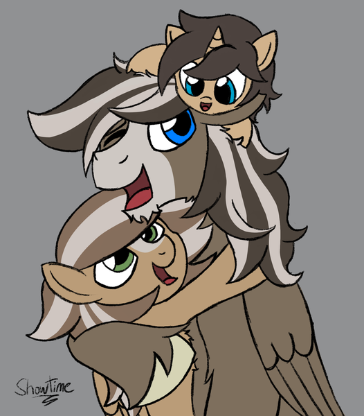 Size: 1834x2091 | Tagged: safe, artist:captshowtime, derpibooru import, oc, oc:acoustic strings, oc:key note, oc:symphony strings, unofficial characters only, clydesdale, pegasus, pony, unicorn, children, colt, daughter, digital, digital art, digital sketch, family, father, fathers day, female, filly, holiday, hug, kids, male, mare, simple background, sketch, son, stallion