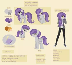 Size: 1024x925 | Tagged: safe, artist:nightydream, derpibooru import, oc, oc:nighty dream, pegasus, pony, equestria girls, female, filly, male, mare, reference sheet, solo, stallion