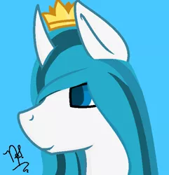 Size: 570x592 | Tagged: artist:nathy2001, crown, derpibooru import, jewelry, oc, oc:papillon, princess chrysalis, regalia, safe, solo