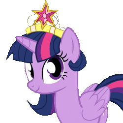 Size: 300x300 | Tagged: safe, artist:skele-sans, derpibooru import, twilight sparkle, twilight sparkle (alicorn), alicorn, pony, abuse, animated, big crown thingy, crown, cute, element of magic, female, folded wings, jewelry, mare, one eye closed, open mouth, regalia, simple background, solo, transparent background, twiabetes, wings, wink