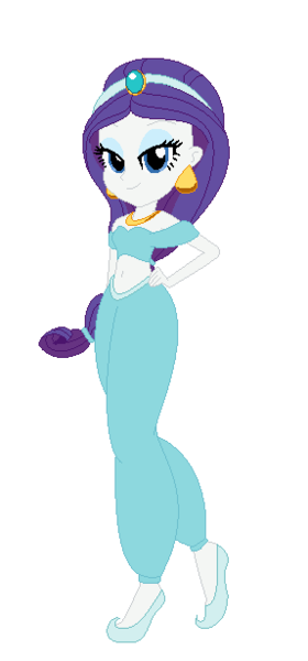 Size: 287x615 | Tagged: safe, artist:allegro15, artist:selenaede, derpibooru import, rarity, human, equestria girls, aladdin, alternate hairstyle, base used, clothes, crossover, crown, disney, disney princess, ear piercing, earring, jasmine, jewelry, necklace, piercing, ponytail, regalia, shoes, simple background, transparent background