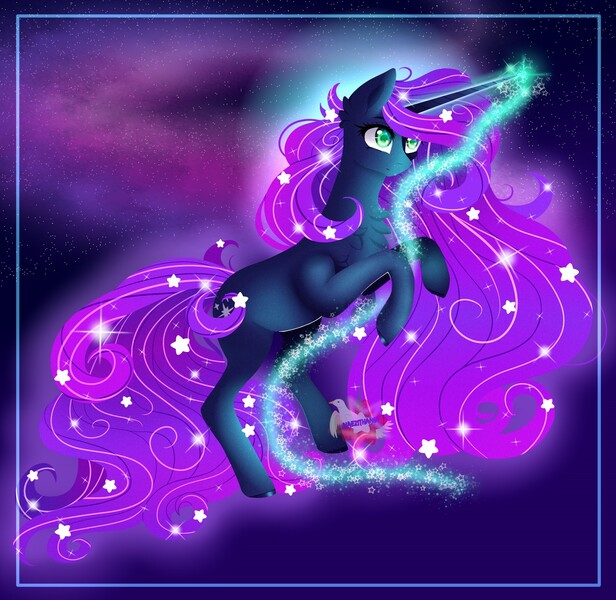 Size: 1918x1868 | Tagged: safe, artist:naezithania, derpibooru import, oc, pony, unicorn, female, magic, mare, solo