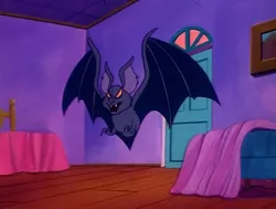 Size: 1200x907 | Tagged: animal, bat, derpibooru import, g1, giant bat, my little pony 'n friends, pluma, safe, screencap, solo, spread wings, the ghost of paradise estate, wings