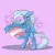 Size: 800x800 | Tagged: safe, artist:allyclaw, deleted from derpibooru, derpibooru import, trixie, pony, unicorn, bipedal, cape, clothes, female, image, mare, mouthpiece, png, pride, pride flag, pride month, raised hoof, solo, stars, trans girl, trans trixie, transgender, transgender pride flag