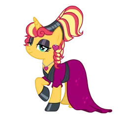 Size: 1024x998 | Tagged: artist:emeraldblast63, derpibooru import, hercules, megara, safe, simple background, solo, sunset shimmer, transparent background