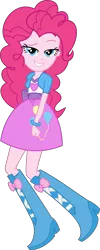 Size: 3891x9709 | Tagged: safe, artist:alandssparkle, derpibooru import, pinkie pie, equestria girls, mirror magic, spoiler:eqg specials, bedroom eyes, female, looking at you, simple background, solo, transparent background, vector