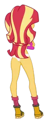 Size: 504x1278 | Tagged: suggestive, artist:nightred15, derpibooru import, edit, edited edit, vector edit, sunset shimmer, equestria girls, legend of everfree, 1000 hours in ms paint, boots, clothes, female, holding hands, panties, shirt, shoes, simple background, socks, solo, solo female, transparent background, underwear, underwear edit, vector, white underwear