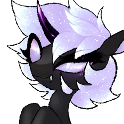 Size: 360x360 | Tagged: artist:minty--fresh, changeling, changeling princess, derpibooru import, oc, oc:sol arkana, profile picture, safe, simple background, solo, transparent background, unofficial characters only, white changeling