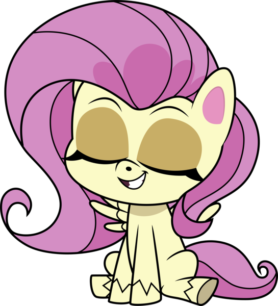 Size: 5115x5627 | Tagged: safe, artist:illumnious, derpibooru import, fluttershy, pegasus, pony, my little pony: pony life, .ai available, absurd resolution, cute, eyes closed, female, mare, shyabetes, simple background, sitting, smiling, solo, transparent background, vector, wings