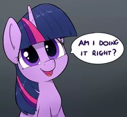 Size: 1224x1129 | Tagged: safe, artist:whiskeypanda, derpibooru import, twilight sparkle, pony, unicorn, bronybait, bust, cute, female, looking at you, mare, open mouth, simple background, solo, speech bubble, talking to viewer, twiabetes, unicorn twilight