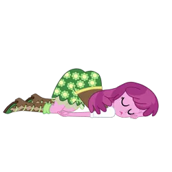 Size: 2952x2952 | Tagged: suggestive, artist:gmaplay, derpibooru import, cheerilee, equestria girls, ass, ass up, butt, eyes closed, face down ass up, female, flowerbutt, simple background, sleeping, slumped, solo, solo female, transparent background
