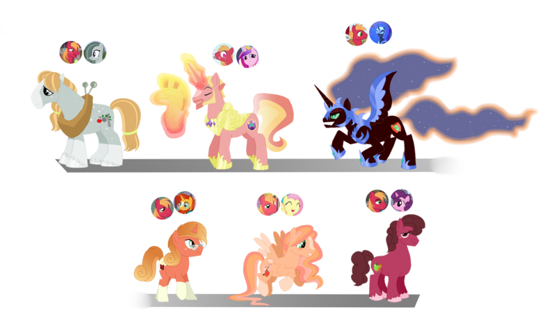 Size: 1280x766 | Tagged: safe, artist:felikusstekill, artist:selenaede, derpibooru import, big macintosh, fluttershy, marble pie, nightmare moon, princess cadance, sugar belle, sunburst, alicorn, earth pony, pegasus, pony, unicorn, armor, base used, beard, cadmac, ethereal mane, facial hair, female, fluttermac, freckles, gay, glasses, horse collar, infidelity, macburst, magical gay spawn, male, marblemac, mare, nightaremac, offspring, parent:big macintosh, parent:fluttershy, parent:marble pie, parent:nightmare moon, parent:princess cadance, parent:sugar belle, parent:sunburst, parents:cadmac, parents:fluttermac, parents:macburst, parents:marblemac, parents:nightmaremac, parents:sugarmac, shipping, simple background, socks (coat marking), stallion, starry mane, straight, sugarmac, transparent background, unshorn fetlocks, wing armor