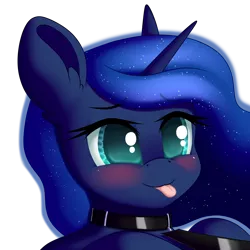Size: 3000x3000 | Tagged: suggestive, artist:xcinnamon-twistx, derpibooru import, princess luna, alicorn, pony, :3, :p, adorasexy, blushing, collar, cute, female, femsub, fetish, flowing mane, leash, leather collar, lunasub, patreon link, pet play, sexy, simple background, submission, submissive, tongue out, transparent background, wide eyes